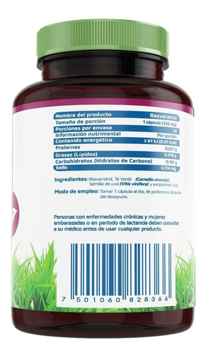 Resveratrol 30 Cápsulas