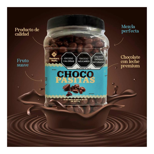 Pasitas Cubiertas Chocolate Con Leche 1.4k **envío Gratis **