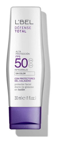 Protector Facial No Grasoso 50 Fps Con Colágeno Lbel