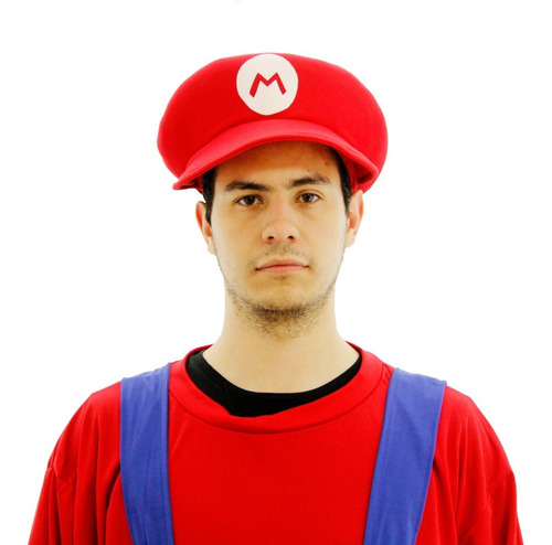 Imagen 5 de 8 de Disfraz De Mario Bros Con Bigotes Adulto
