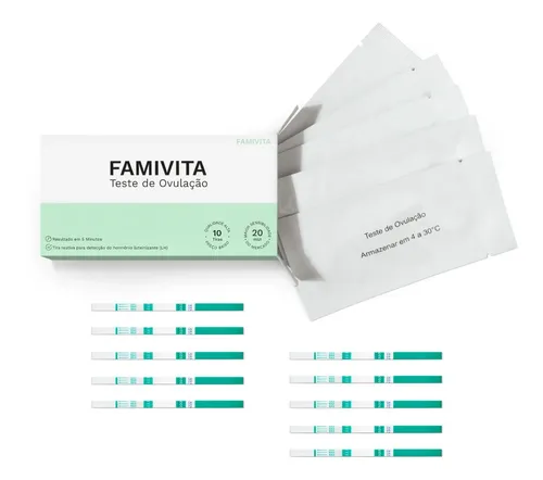 Teste de Fertilidade Famivita - 10 Tiras de Lh - foto 1