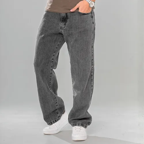 Calça Jeans Masculina Modelagem Balão Streetwear Marmorizada