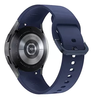 Pulseira Silicone Para Samsung Galaxy Watch 4 5 6 40 44mm Cor Azul-marinho