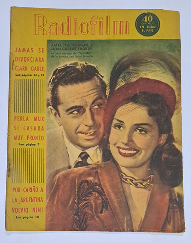 Revista / Radiofilm / Tapa Amelita Vargas  / N° 242