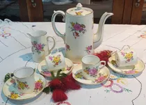 Comprar Antiguo Juego De Cafe Loza England Aynseley 10 Pzas N270