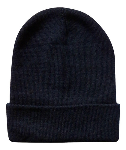 Imagen 2 de 5 de Gorro Beanie De Lana Adulto Con Doblez Pack 10 Unidades
