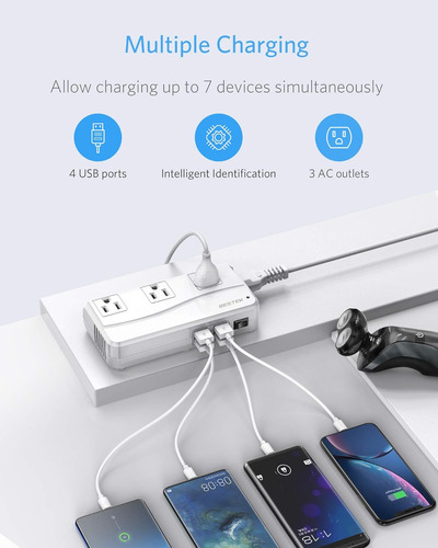 Conversor De Voltaje Bestek De 220 V A 110 V, 250 Vatios