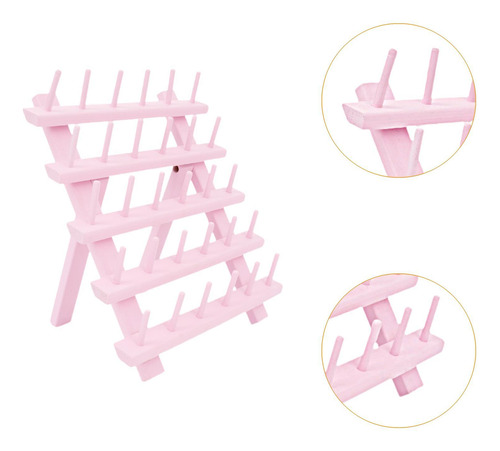 Soporte De Madera Para Conos De Hilo De Coser, Soporte Para