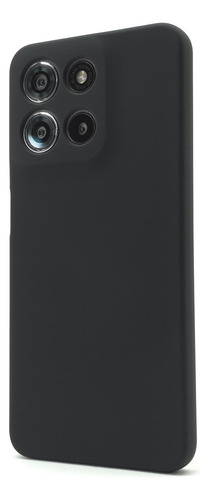Funda Case Protector Para Moto G15 Uso Rudo Antigolpes Duro Silicon Microfibra - Negro Moto G15