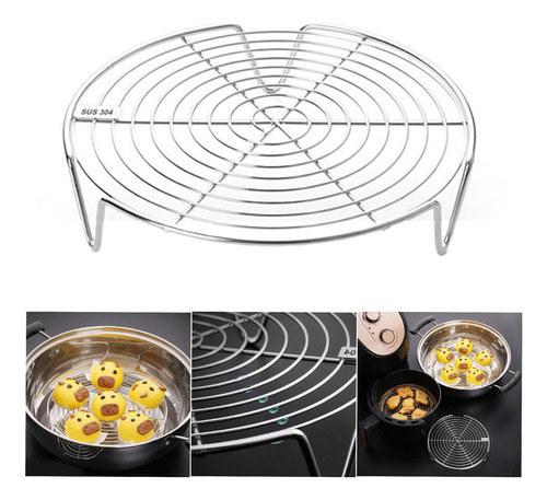 Estante De De Acero Inoxidable, Soporte De Circular 22cm