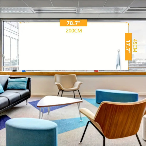 Pizarra Autoadhesiva Blanca Tipo Vinilo Para Pared Laminado Reutilizable Borrable En Seco Ideal Oficina, Escuela O Casa Tablero Tipo Pizarrón Flexible Para Marcadores