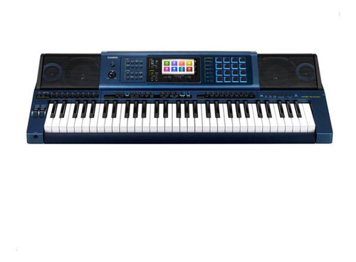 Teclado Casio Arranjador Sintetizador Mz-x500 61 Azul Mzx500