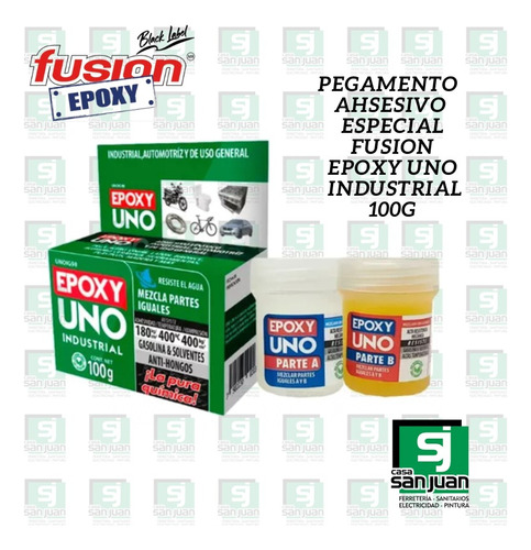 Pegamento Adhesivo2 Componentes Gel Industrial Fusión Epoxy