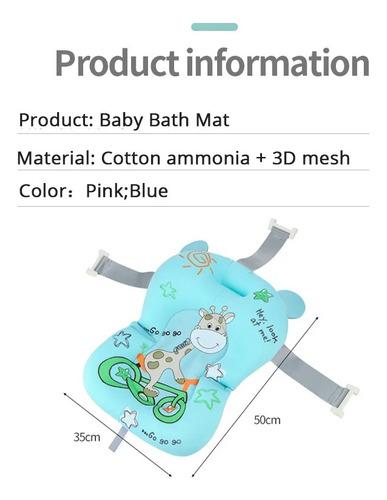 Conforbaby Almofada De Banho Para Bebês Banheira Ajustável