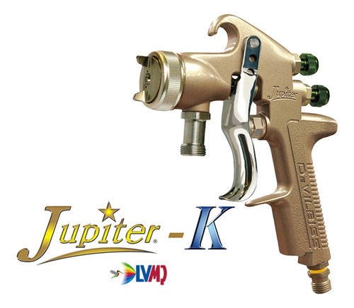 Pistola Devilbiss Jupiter Lvmp 1.1mm Para Tanque U Olla Dorado