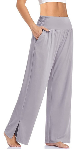 Pantalones Anchos Casuales Sueltos Algodón For Mujer