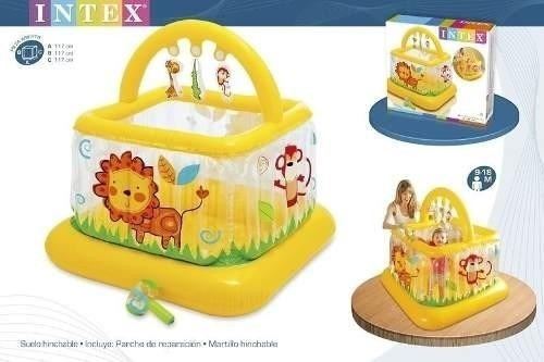 Imagen 2 de 3 de Corral Cuna Inflable Para Bebes Muy Seguro Y Portatil Ypt