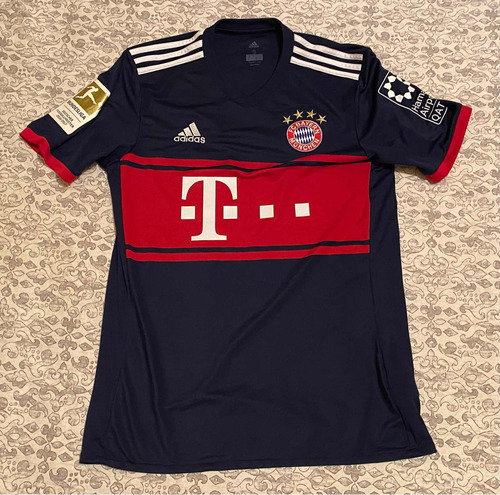 Jersey Bayern Munich 2017 2018 Parche Campeón Visita