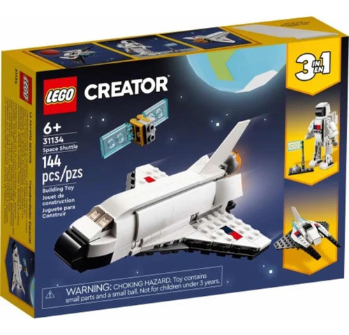 Lego Creator 3 En 1: Cohete Astronauta Nave Espacial 144pz 144