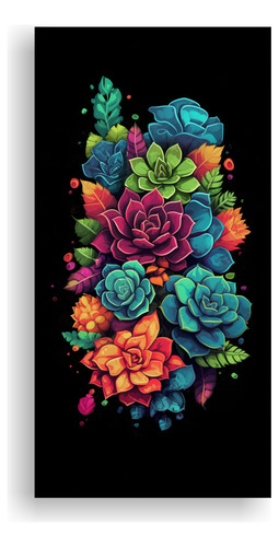 Canva Hermoso Impresionista Arreglos Florales 40x20cm