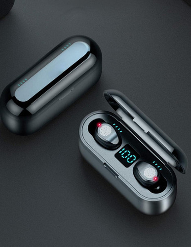 Audífonos Inalámbricos Bluetooth Manos Libres F9 Touch Color Negro