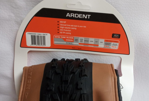 Imagen 6 de 7 de Llanta Maxxis Ardent 29*2.25 Skinwall. Talón Plegable Kevlar