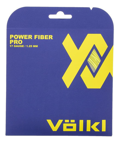 Volkl Power Fiber Pro - Juego De Tenis (0.56 Oz, Amarillo N.