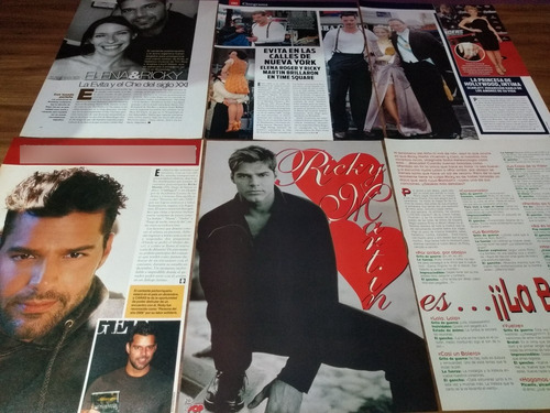 (as046) Ricky Martin * Recortes Revistas Clippings (Usado)