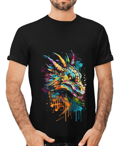 Playera Dragon Neon Para Dama Y Caballero/ropa Estampada