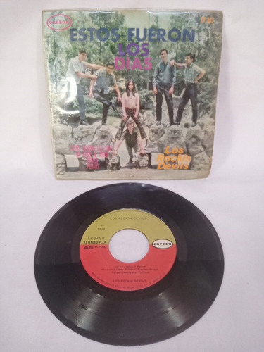 Ep Los Rockin Devils Esos Fueron Los Dias Orfeón 1968 45 Rpm (Usado)