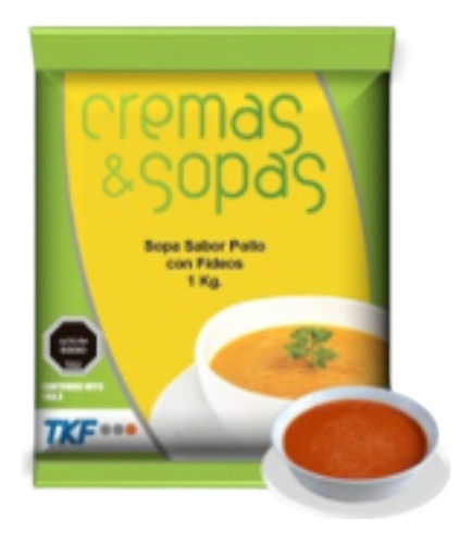 Crema Sabor Arvejas Con Jamon 1kg , Rinde 56 Porciones Aprox