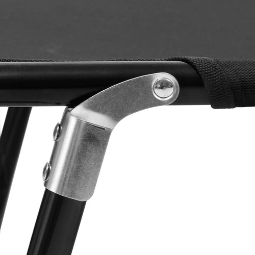 Camastro Plegable Acero Negro