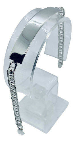Esclava Guchi Diamantada Broche Perico 19cm 5mm (dplata) 19 Cm
