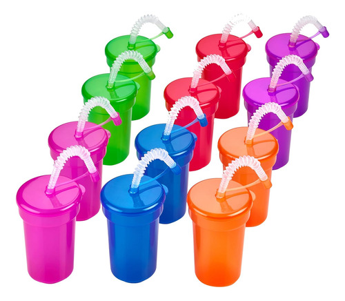 Vasos De Neon Para Beber, 6 Oz., Vasos Coloridos Y A Prueba