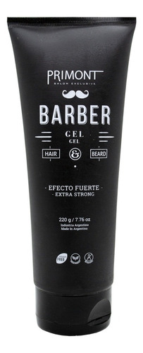 Primont Barber Kit Completo Shampoo Gel Cera Barbería Pelo