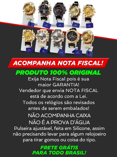 Kit 10 Relógio Masculino Atacado Revenda Original Garantia