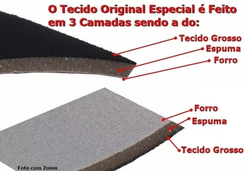Capa De Pano Grosso P/ Banco Estofado Palio 97/98/99 C/ Logo