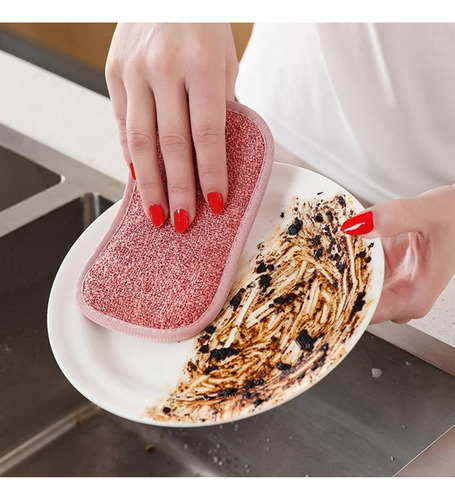 Esponja Reutilizable Y Lavable Para Platos, 4 Unidades, De M
