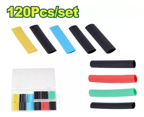 Kit De Termoencogibles 120pzs Color Y Medida Variada Dyllu
