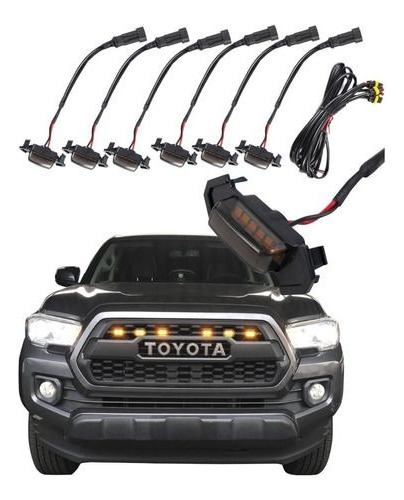 Kit 6 Cuartos Led Parrilla Tacoma Toyota Tipo Trd 2006-2020