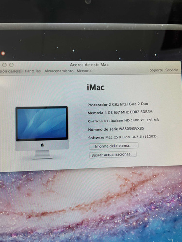 Imac Intel Core 2 Duo 2007