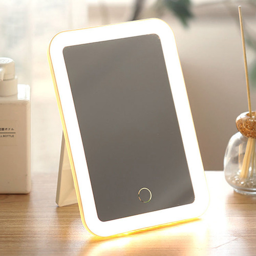 Espejo De Maquillaje Y Belleza Portátil Con Luz, Espejo Led