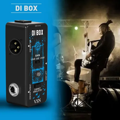 Di Box Guitar Pedal For Direct Box Signal Converter Mat...