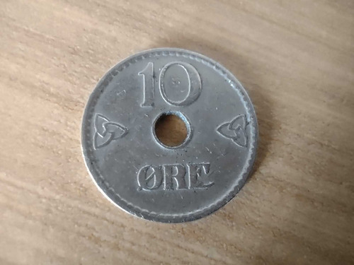 Moneda De Noruega 10 Ore 1949 #km 383