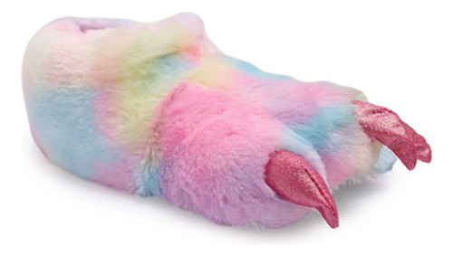 Pantufla Infantil Peluche Garra Peluda Invierno Niñas Casa C