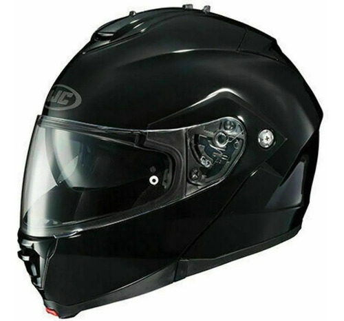 Imagen 2 de 2 de Casco Abatible Hjc Is Max Ll Moto Solid Negro