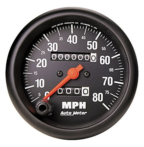 Auto Meter 2690 Z-series In-dash Mechanical Speedometer 3.37