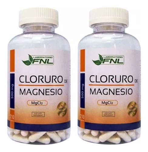 Cloruro De Magnesio Fnl 2 Frascos 2x210 420 Capsulas