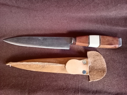 Cuchillo Tandil Alfa, Con Vaina De Cuero, 16cm Hoja