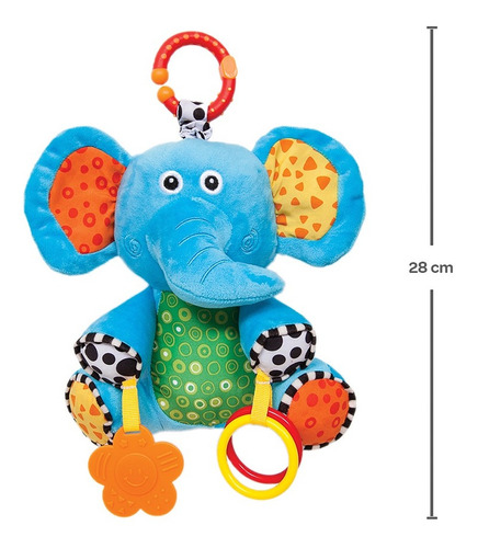 Brinquedo Interativo Para Bebê Elefantinho Treme-treme Buba